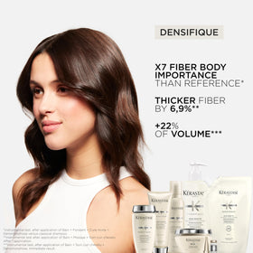 KÉRASTASE Densifique Shampoo in a bathroom setting
