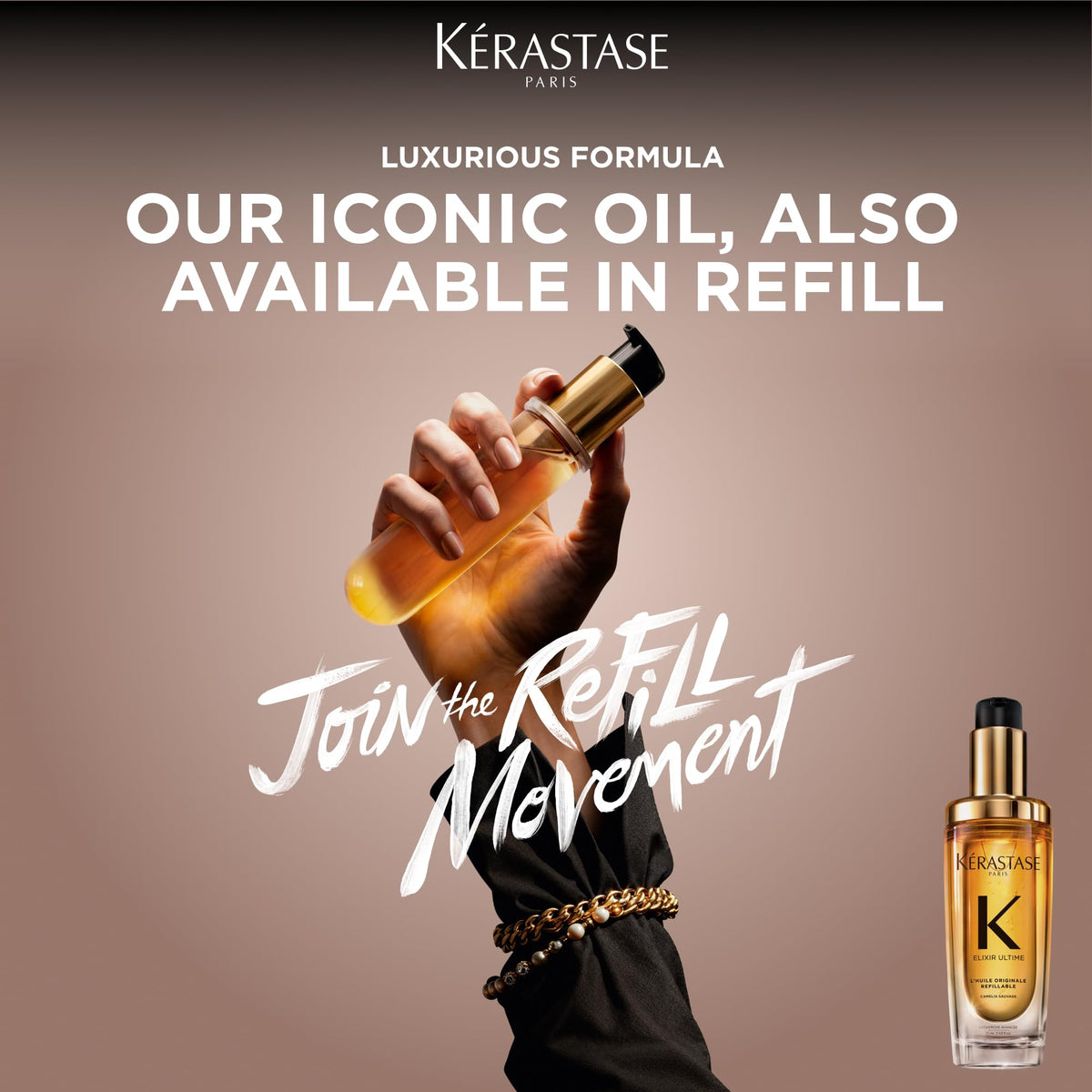 KÉRASTASE Elixir Ultime Hair Oil lifestyle shot