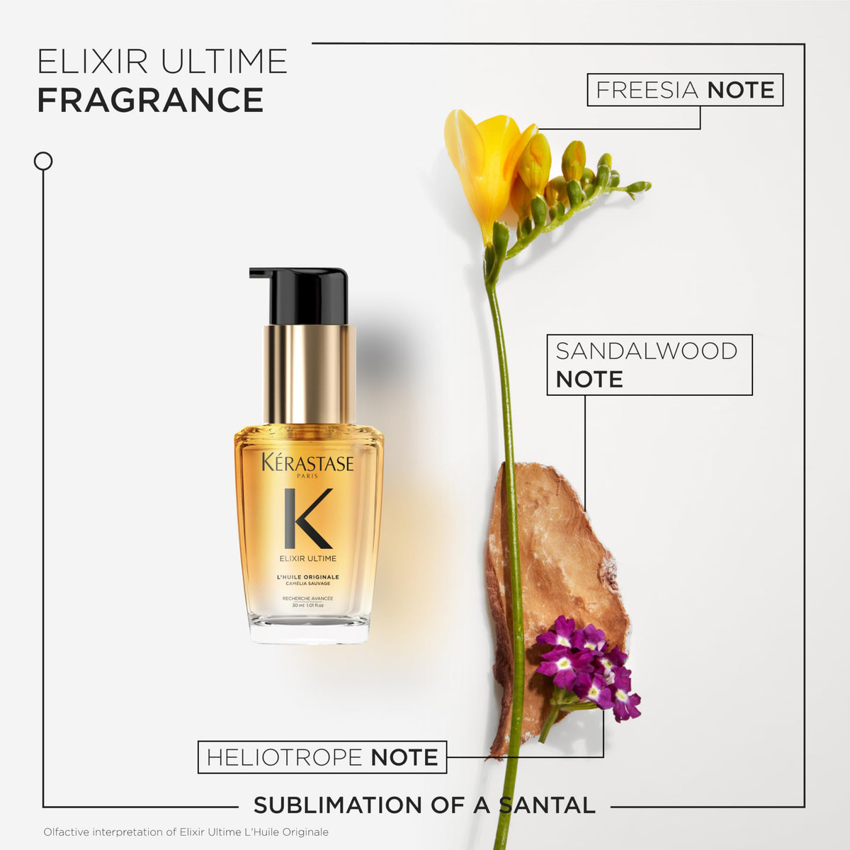 KÉRASTASE Elixir Ultime Hair Oil on a styling table
