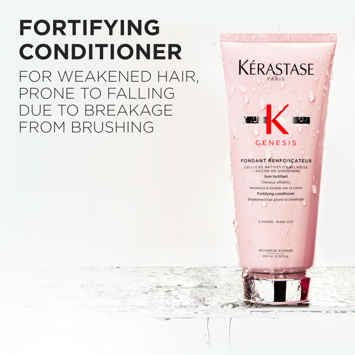 KÉRASTASE Genesis Conditioner application on hair