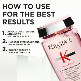 KÉRASTASE Genesis Thermique Blow Dry Primer in a bathroom setting