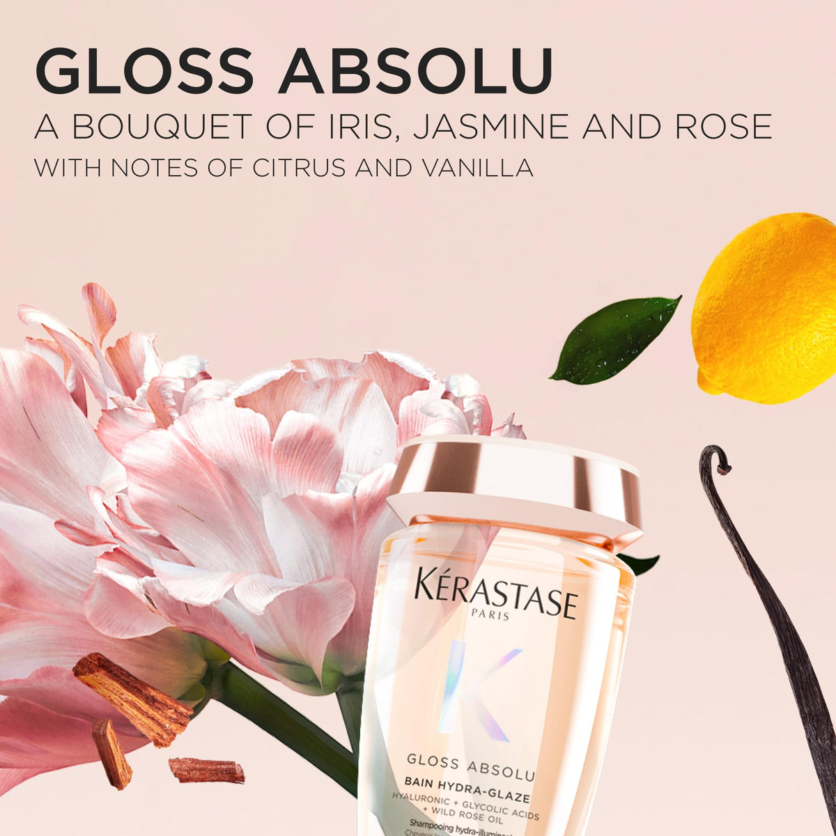 KÉRASTASE Gloss Absolu Shampoo application process