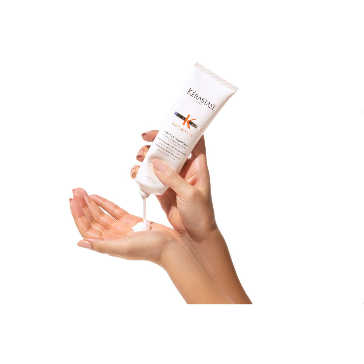 KÉRASTASE Nectar Thermique Heat Protecting Cream with styling tools