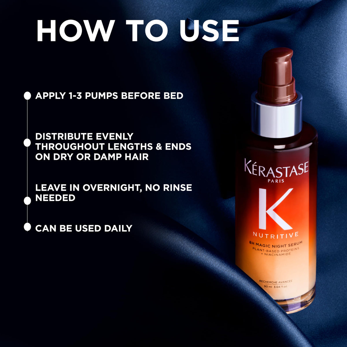 KÉRASTASE Nutritive 8H Magic Night Serum texture close-up