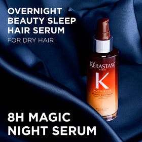 KÉRASTASE Nutritive 8H Magic Night Serum with other hair care products