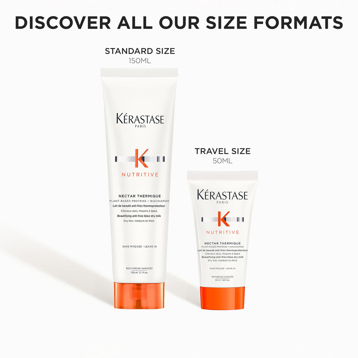KÉRASTASE Nutritive Nectar Thermique Cream with other hair care products