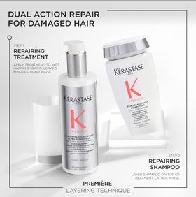 KÉRASTASE Premiere Shampoo with water droplets