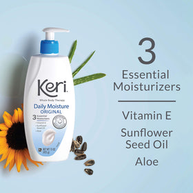 Keri Whole Body Therapy lotion with Vitamin E and Aloe ingredients