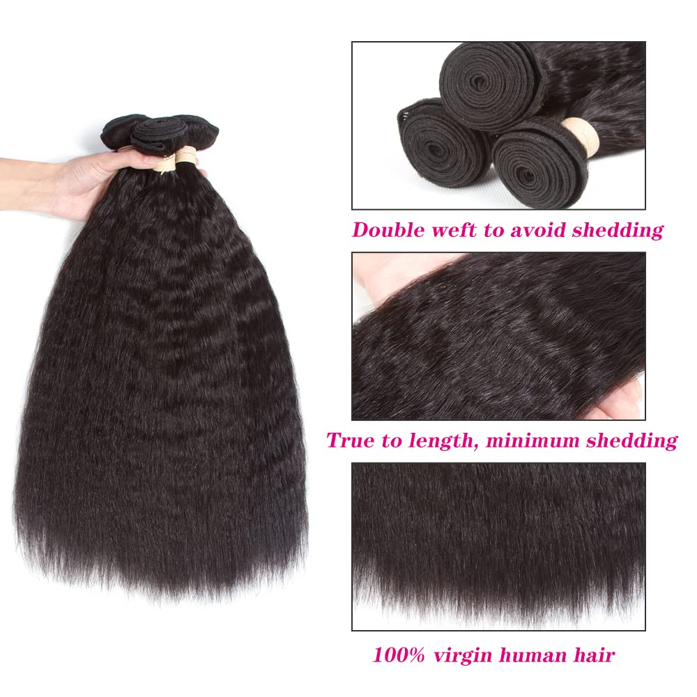 Kerriana Kinky Straight 20 inch bundle close-up