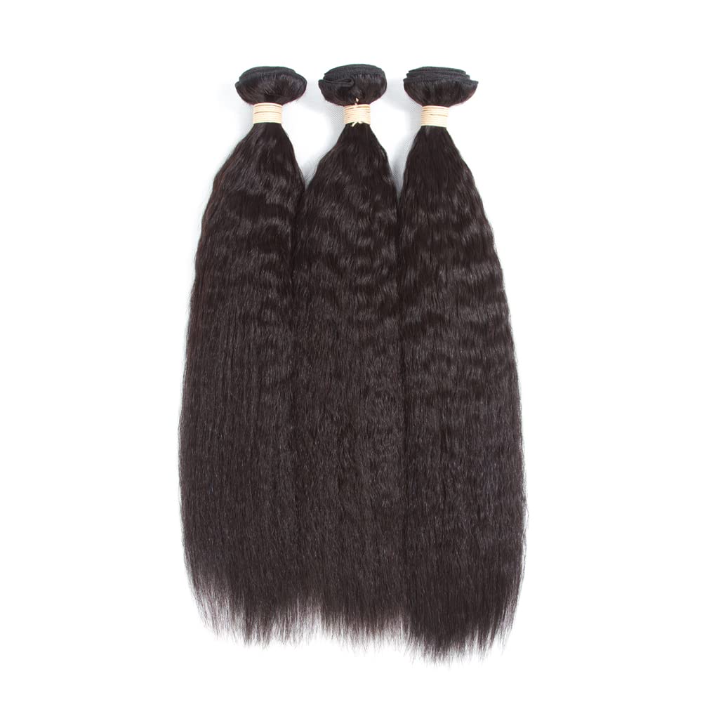 Kerriana Kinky Straight 22 inch bundle displayed