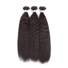 Kerriana Kinky Straight 22 inch bundle displayed