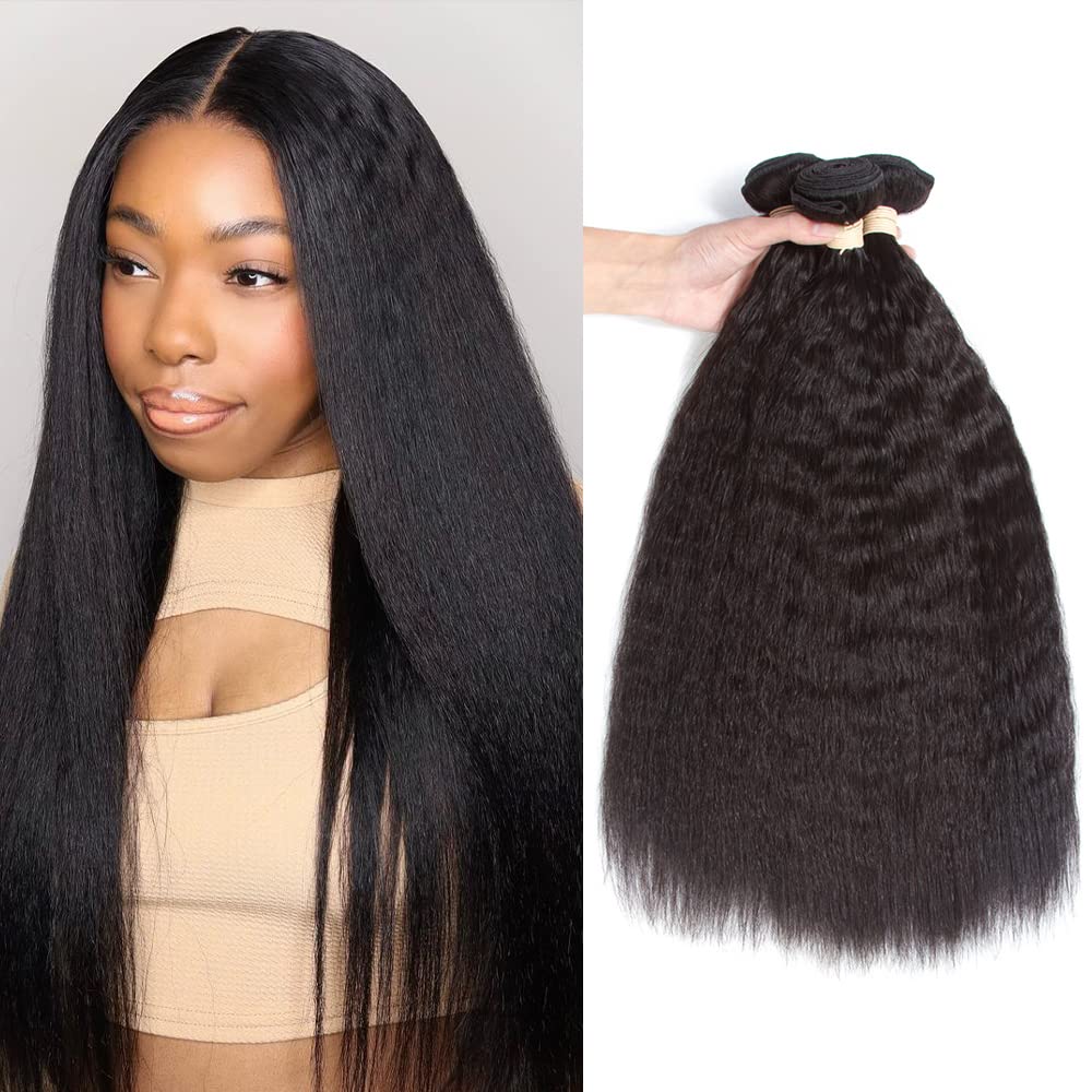 Kerriana Kinky Straight Bundles 16 inch front view