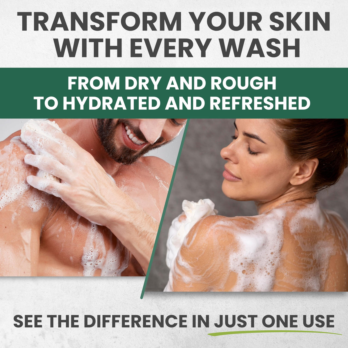 KESMEDIK Tea Tree Body Wash in a bathroom setting