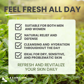 KESMEDIK Tea Tree Body Wash with eucalyptus leaves and aloe