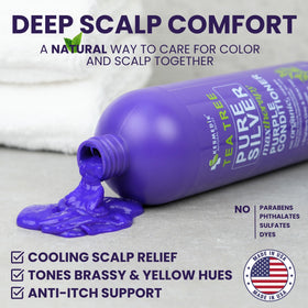 KESMEDIK Tea Tree Purple Conditioner alongside other hair care products