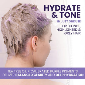 KESMEDIK Tea Tree Purple Conditioner texture on hand