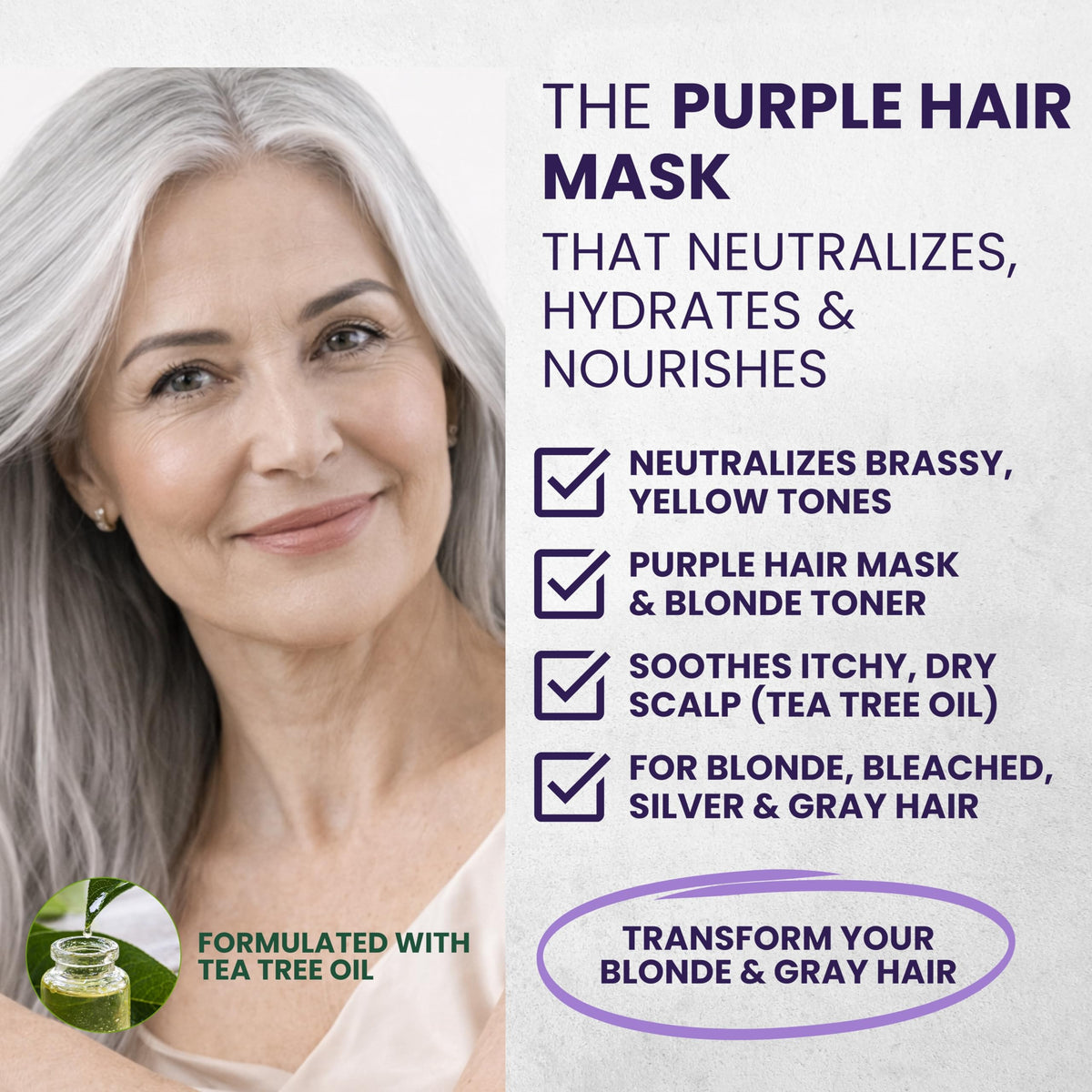 KESMEDIK Tea Tree Purple Hair Mask 290g packaging