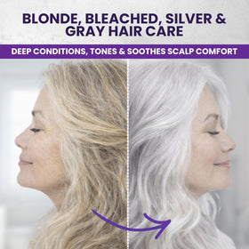 KESMEDIK Tea Tree Purple Hair Mask application on hair
