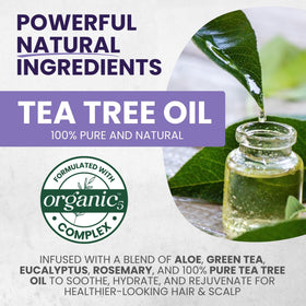 KESMEDIK Tea Tree Shampoo and Conditioner Set with fresh herbs