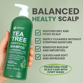KESMEDIK Tea Tree Shampoo bottle side view