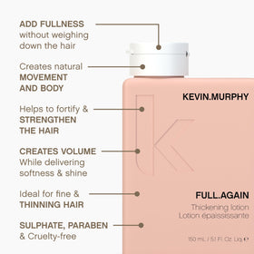 KEVIN.MURPHY Full Again Lotion application on hair
