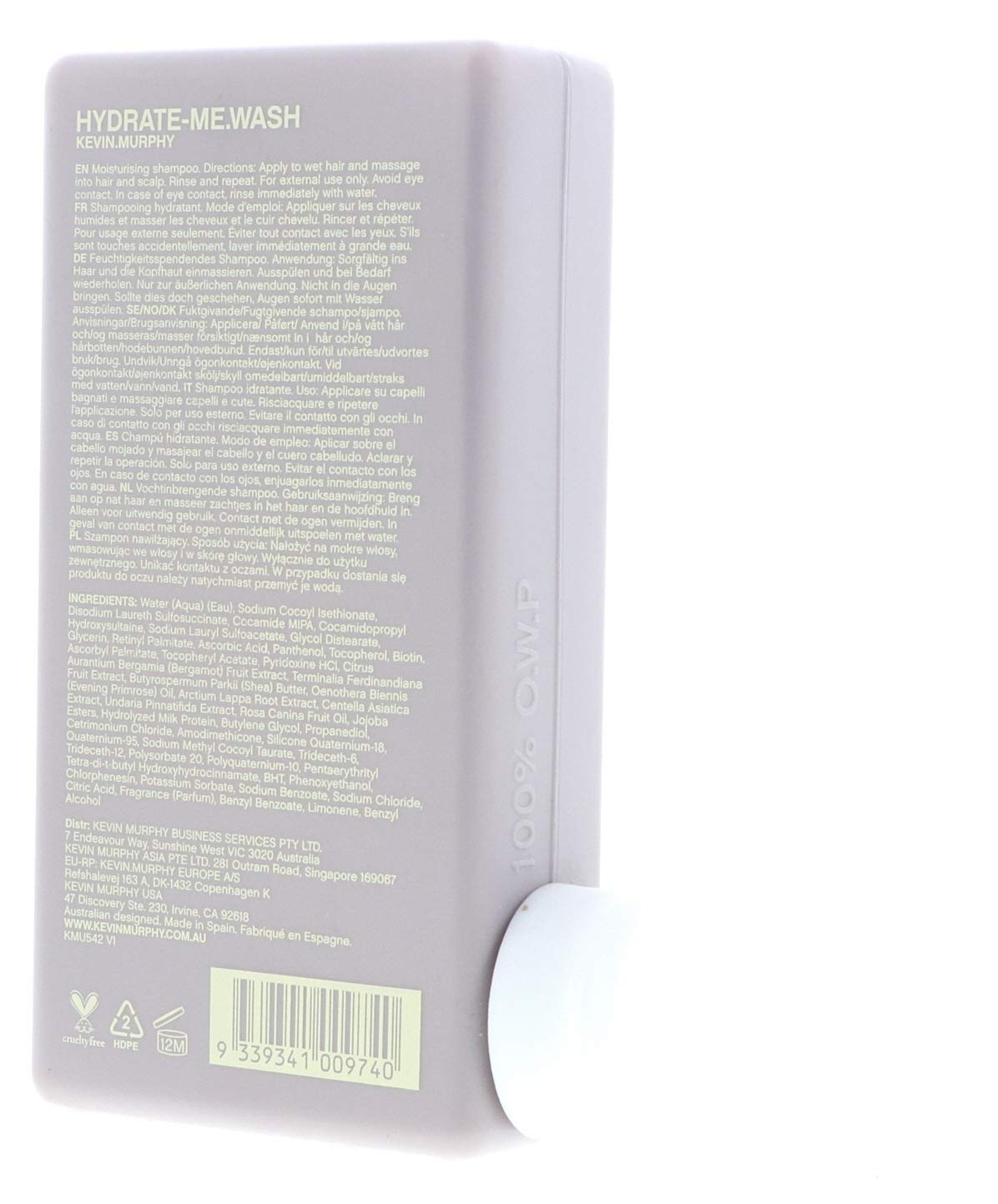 KEVIN.MURPHY Hydrate Me Wash Shampoo in a shower setting