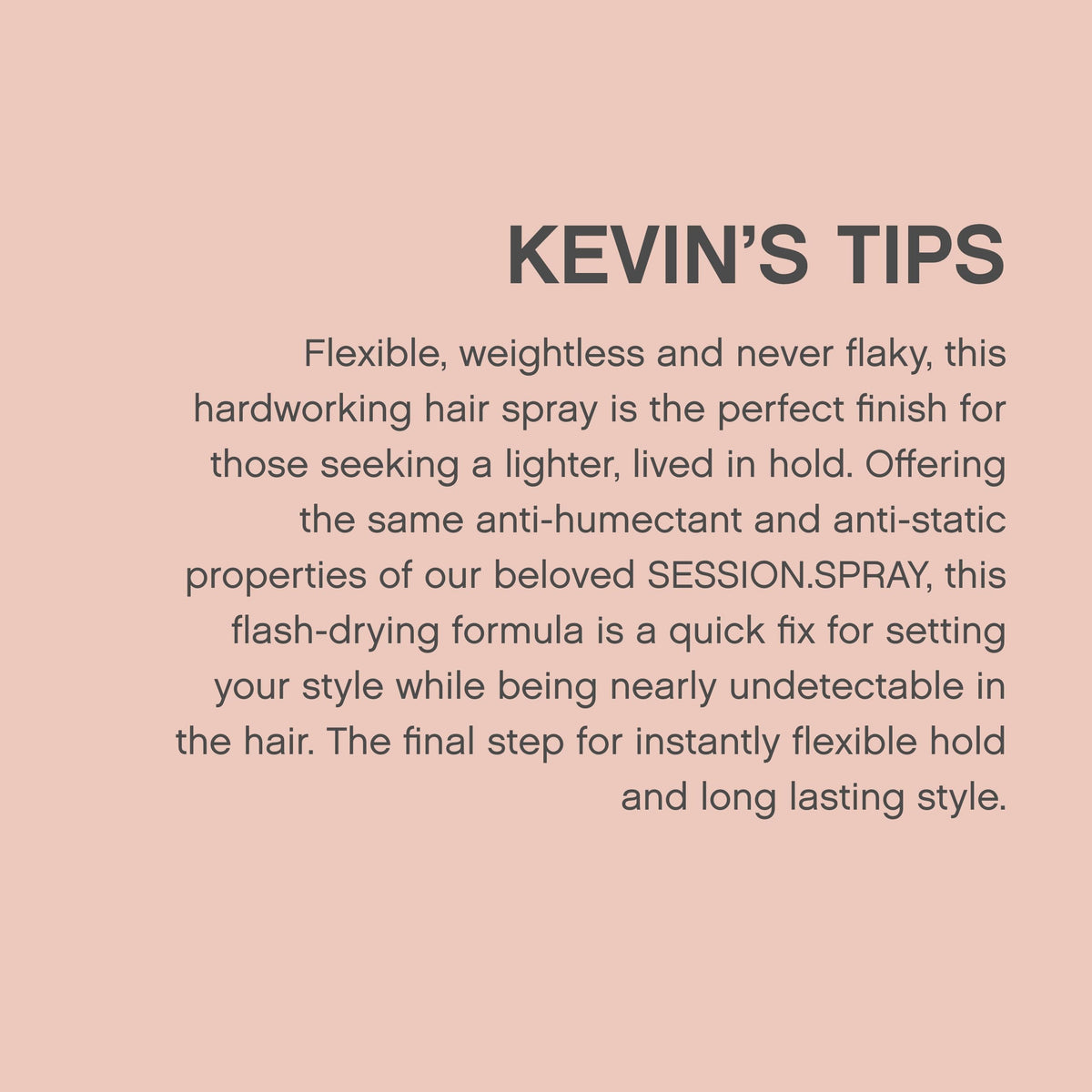 KEVIN.MURPHY SESSION.SPRAY FLEX 100 mL close-up of nozzle