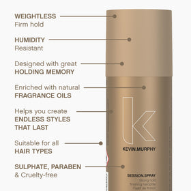 KEVIN.MURPHY SESSION.SPRAY in lifestyle setting on vanity