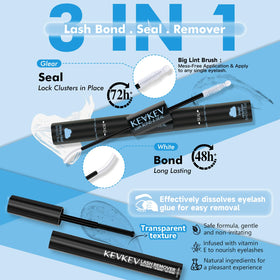 KevKev dual-ended eyelash glue and remover oil close-up