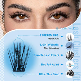 KevKev Lash Clusters Kit packaging with lash bond and seal