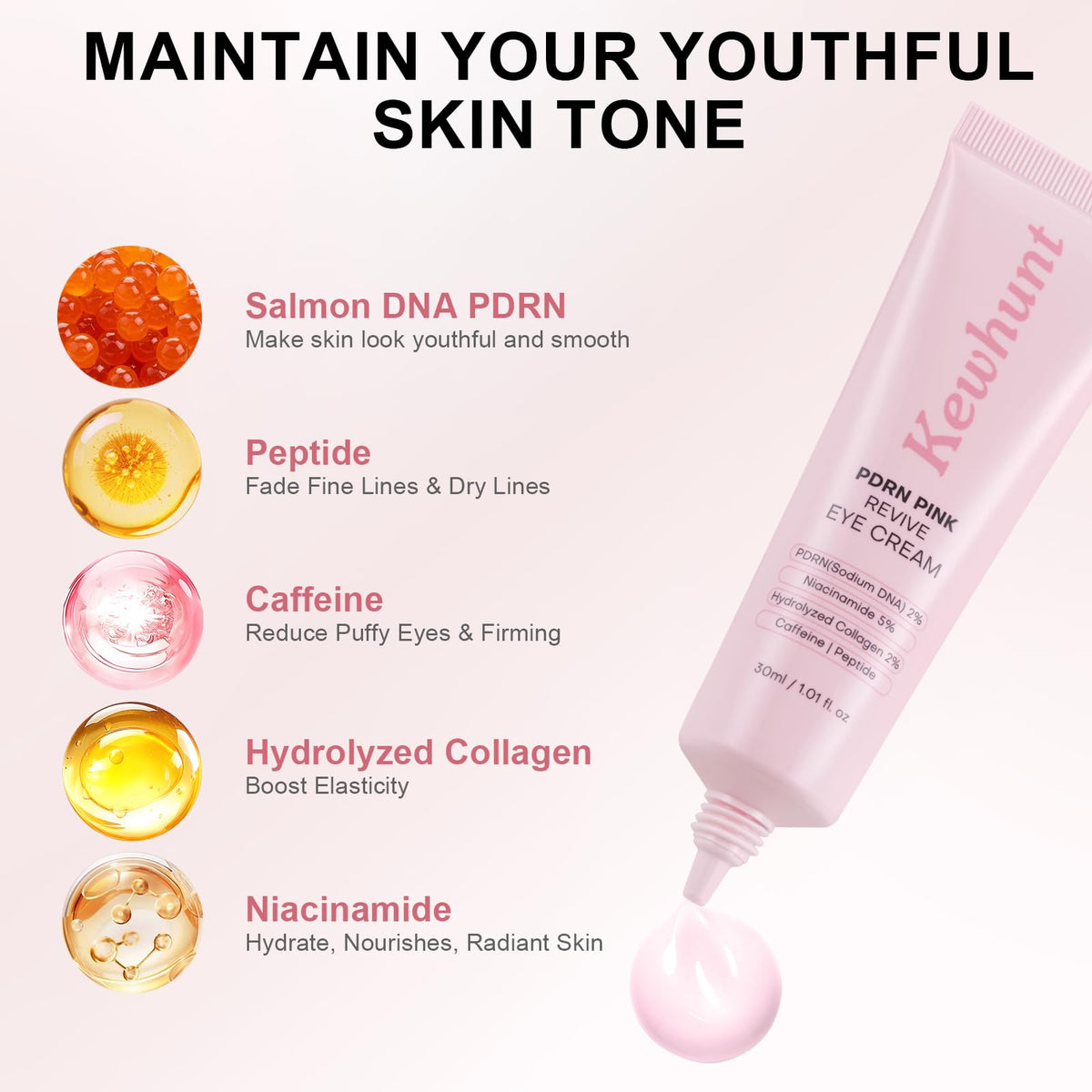 Kewhunt PDRN Revive Eye Cream texture close-up