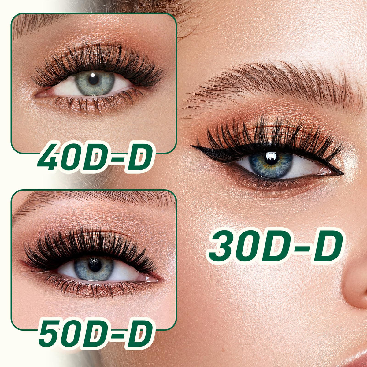KEYYOU 30D Lash Extension Kit with tweezers and seal solution