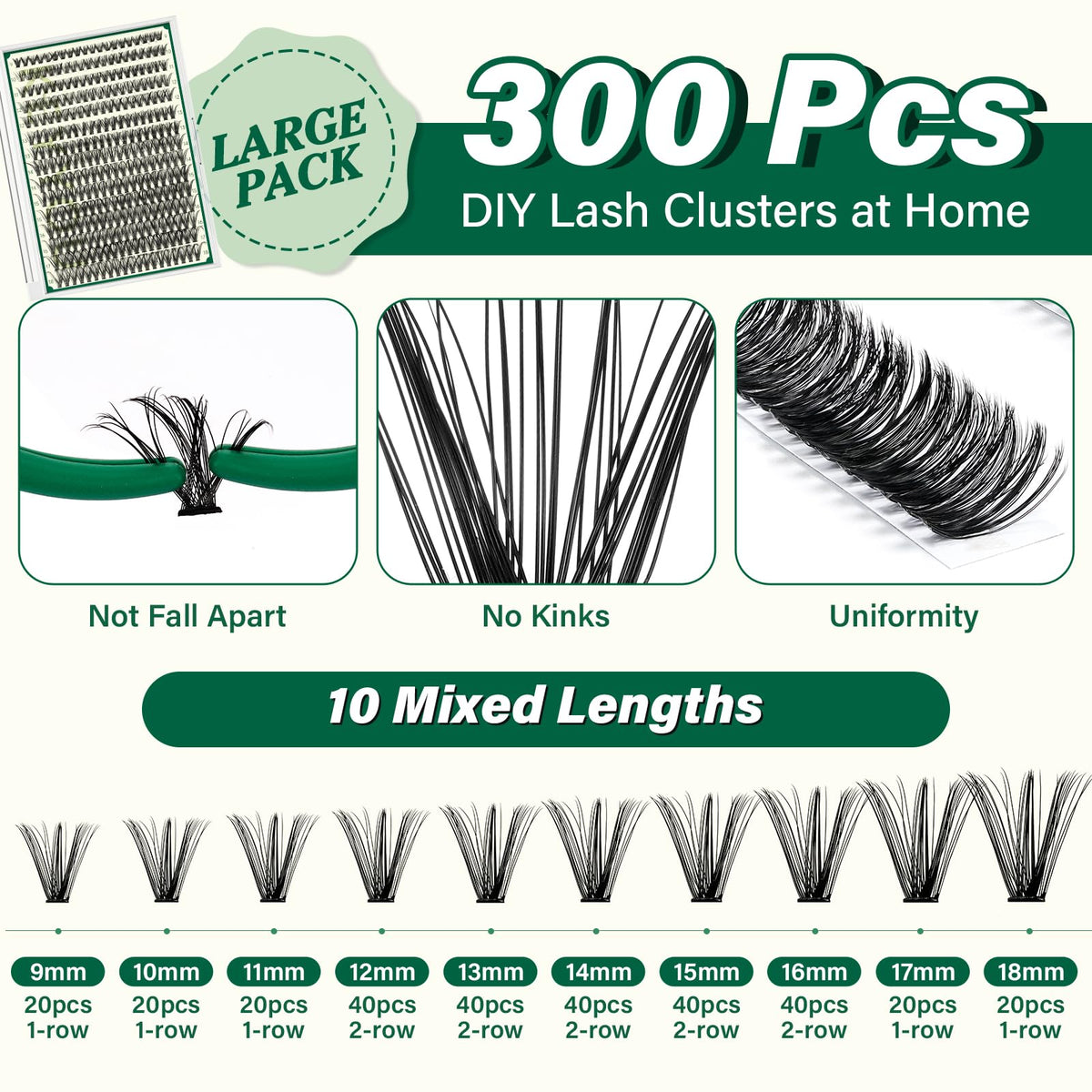 KEYYOU 40D Lash Extension Kit packaging