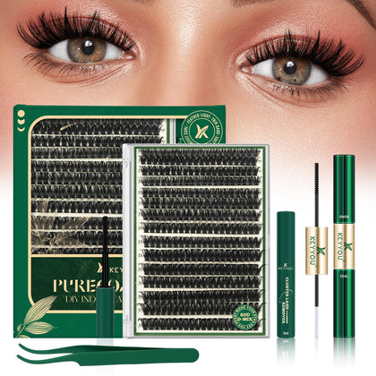 KEYYOU 80D Lash Clusters Kit packaging front view