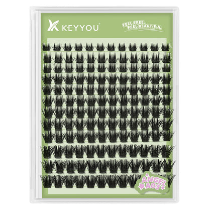 KEYYOU Angel A03 Lash Clusters front view in packaging