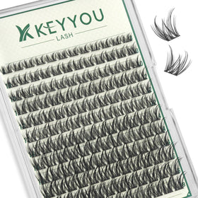 KEYYOU KY03 Natural Lash Clusters front view in packaging