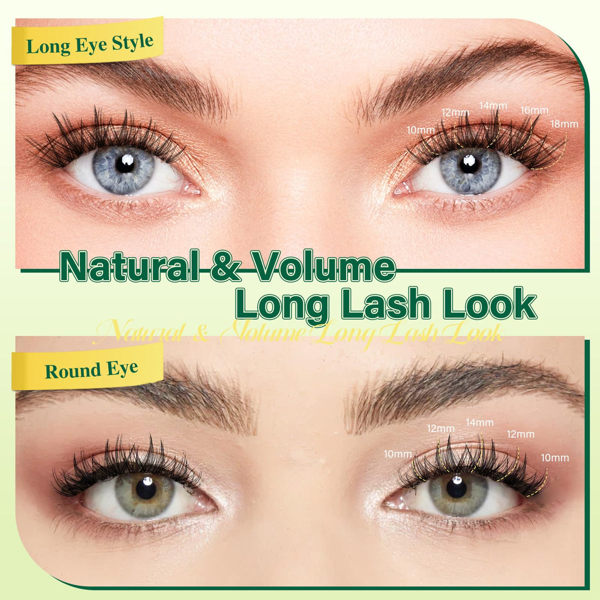 KEYYOU KY03 Natural Lash Clusters lifestyle image with model