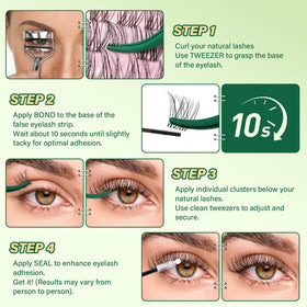 KEYYOU Lash Bond & Seal ingredients list on packaging