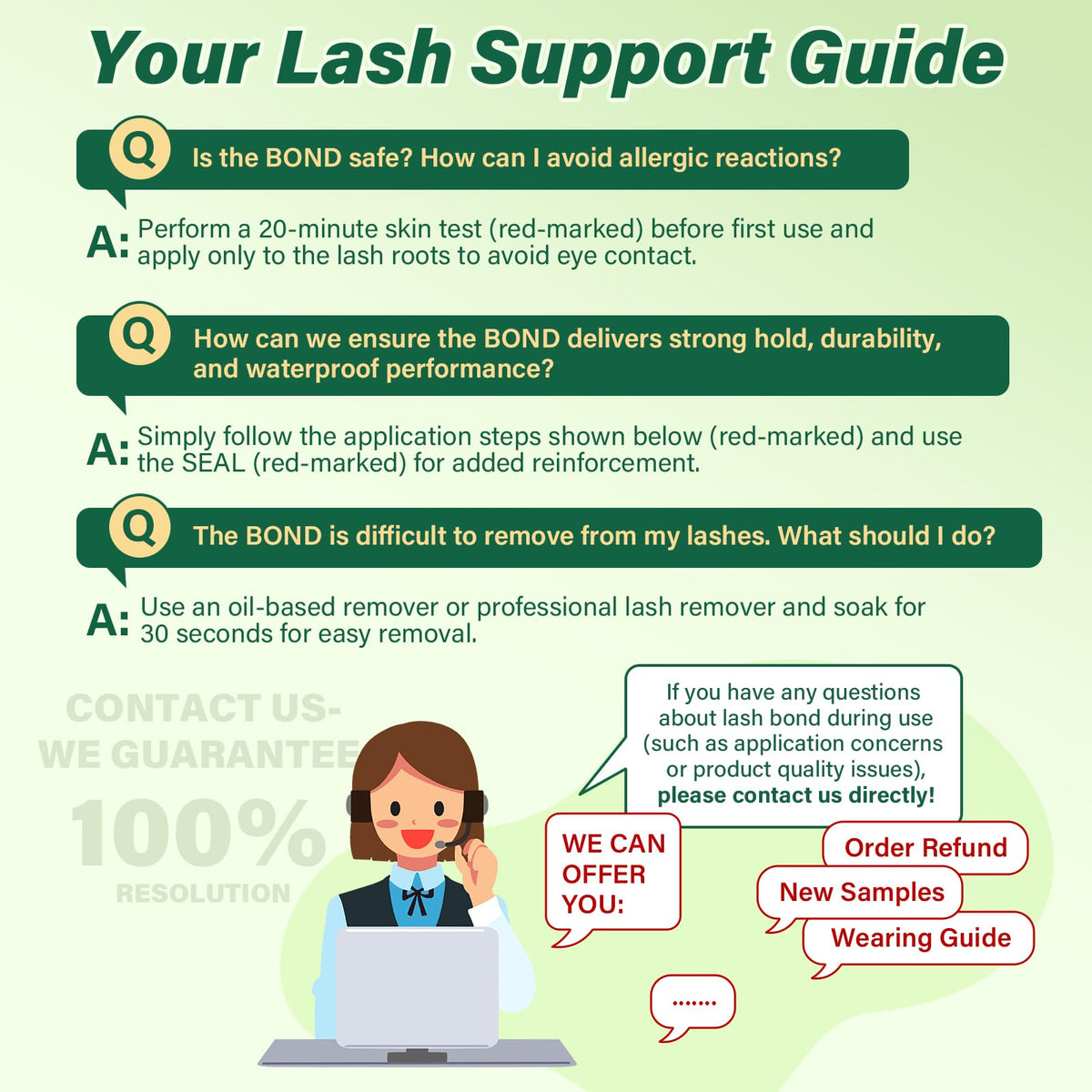 KEYYOU Lash Bond & Seal packaging on a vanity table