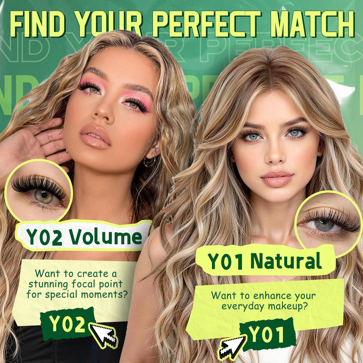 KEYYOU Lash Clusters Kit application tools laid out