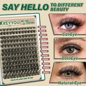 KEYYOU Lash Clusters Kit bond and seal detail