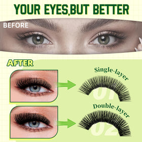 KEYYOU Lash Clusters Kit contents including bond and seal