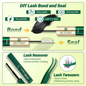 KEYYOU Lash Clusters Kit packaging