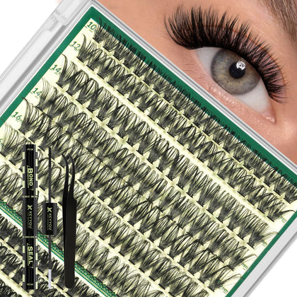 KEYYOU Lash Clusters Kit packaging with 280pcs included