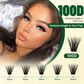 KEYYOU Lash Clusters Kit with remover and applicator