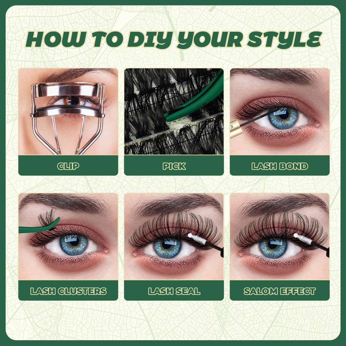 KEYYOU Lash Clusters packaging with product details