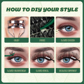 KEYYOU Lash Clusters packaging with product details