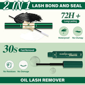 KEYYOU Lash Extension Kit packaging with product details