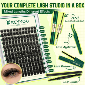 KEYYOU lash glue and remover included in the kit