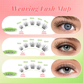 KEYYOU Lisbon Lash Clusters Kit showing ultra-thin lash design